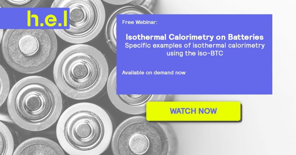 Isothermal Calorimetry on Batteries webinar