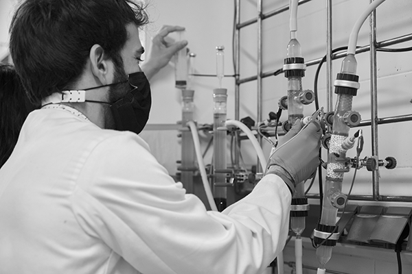 Man in a lab
