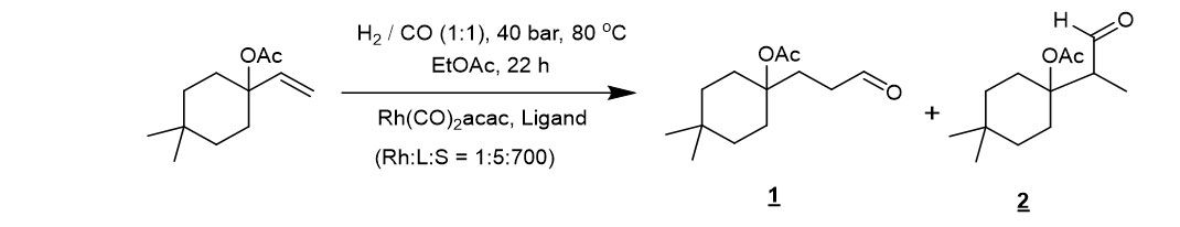 Hydroformylierung-of-4,4,dimethyl-1-vinyyl-cyclohexyl acetate