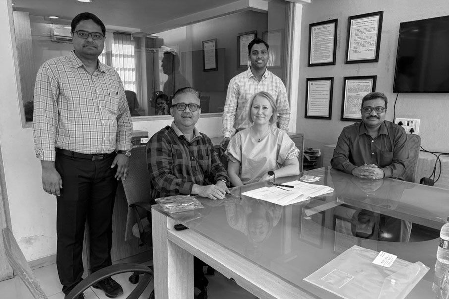 Signing Research Agreement in Mumbai