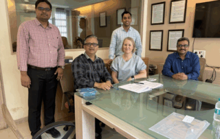 Signing Research Agreement in Mumbai