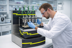 Scientist working on a ChemSCAN