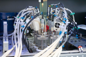 Bioxplorer 100 with feeds attached