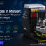 Webinar graphic for Microbes in Motion showing the H.E.L BioXplorer 400 continuous culture bioreactor, with text highlighting microbial ecosystems, continuous culture models, data modelling and nutrient response.with the University Of Chicago
