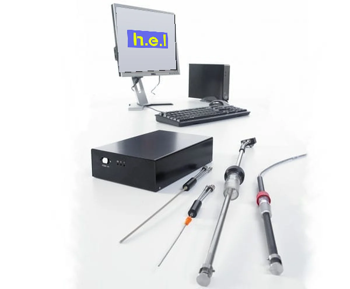 CrystalEYES monitoring system with control PC and probes