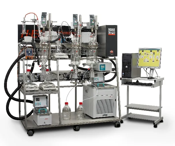 Parallel reactor system with circulator and control PC